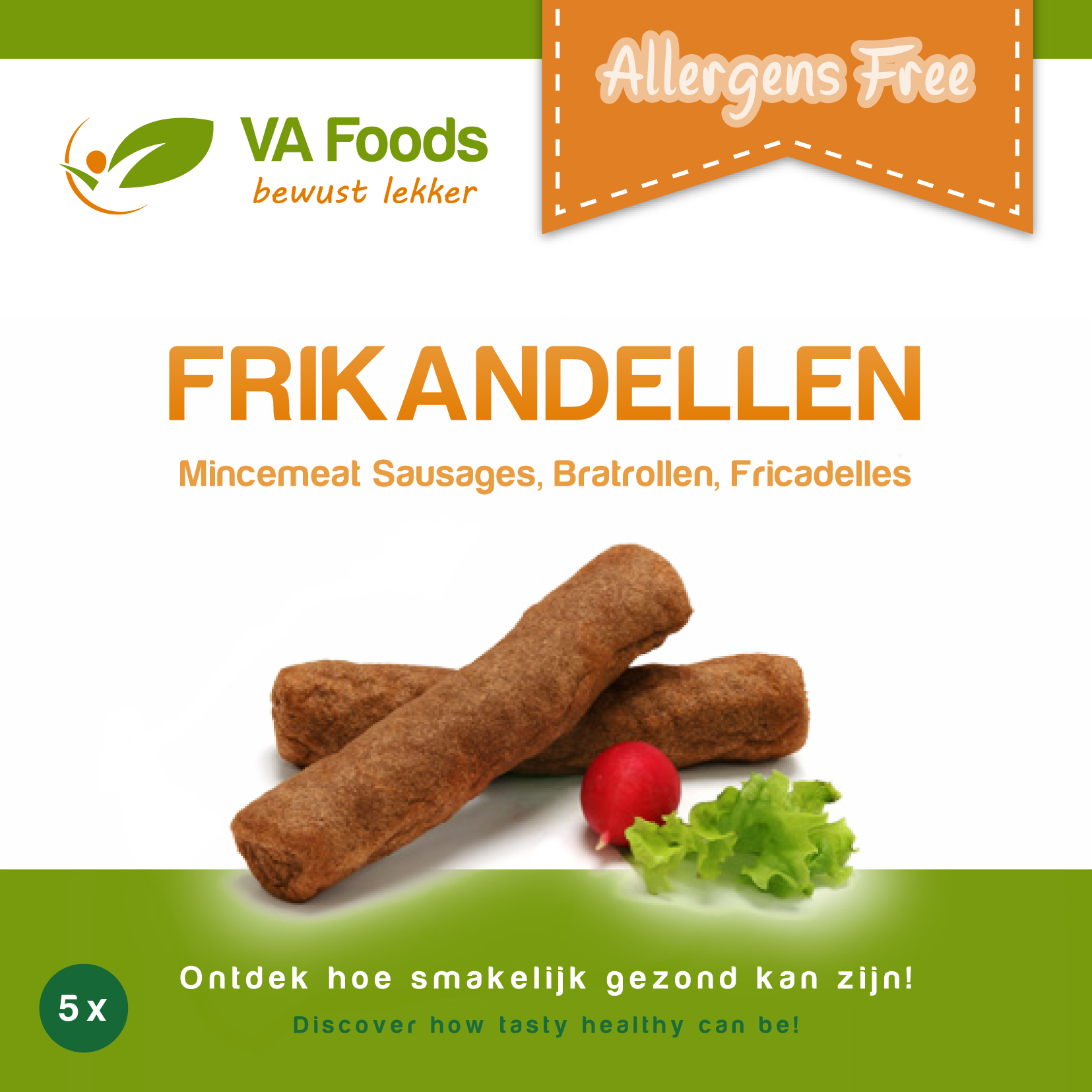 10 Frikandel 5 x 70 gram