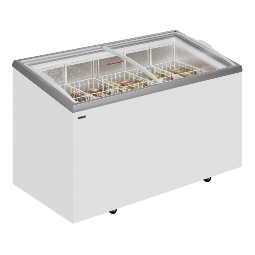 EK46 S Derby ijsconservator glazen schuideksel 355 liter